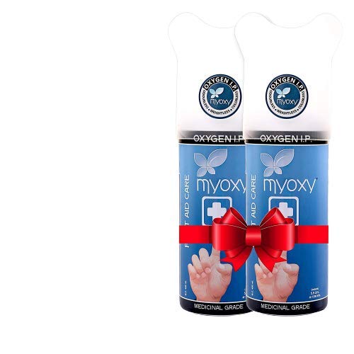 Portable Oxygen Can, Portable Canister of Clean Oxygen with Inbuilt mask (11.8 Litres, Pack Of 2)
