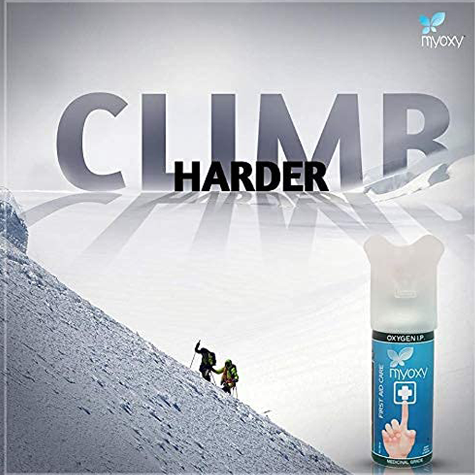 MyOxy Portable Natural Oxygen Can, 5.9 Litres Of Compressed Oxygen Cylinder for Mountain or High Altitude Sickness - Image 3