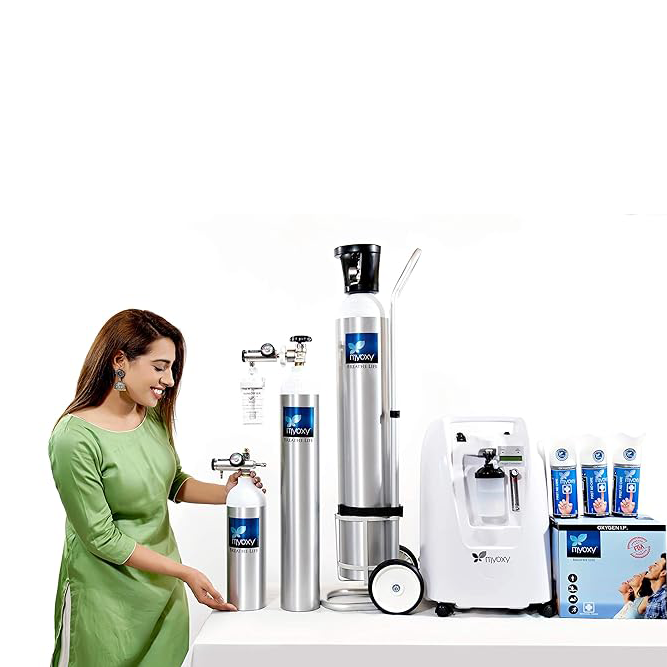 MyOxy Portable Oxygen Can, Oxygen Cylinder with an External Mask (Pack of 1, 5.9 Litres) - Image 3