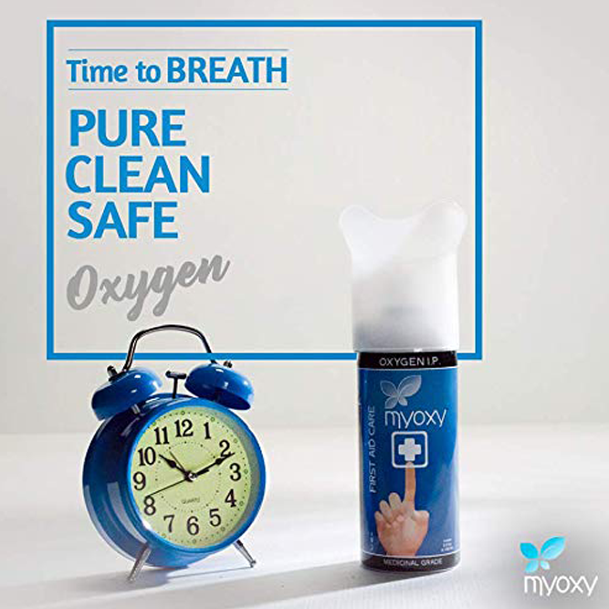 MyOxy Portable Oxygen Can, Oxygen Cylinder with an External Mask (Pack of 1, 5.9 Litres) - Image 5