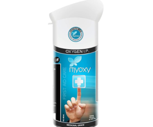 MyOxy Mini Oxygen Can cylinder Portable Canister with Inbuilt mask Blue(5.9 Litres, Pack Of 1)