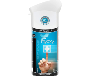 MyOxy Oxygen Can for Personal Yatra Portable Oxygen Cylinder Travelling (Pack of 1, 5.9 Litres)