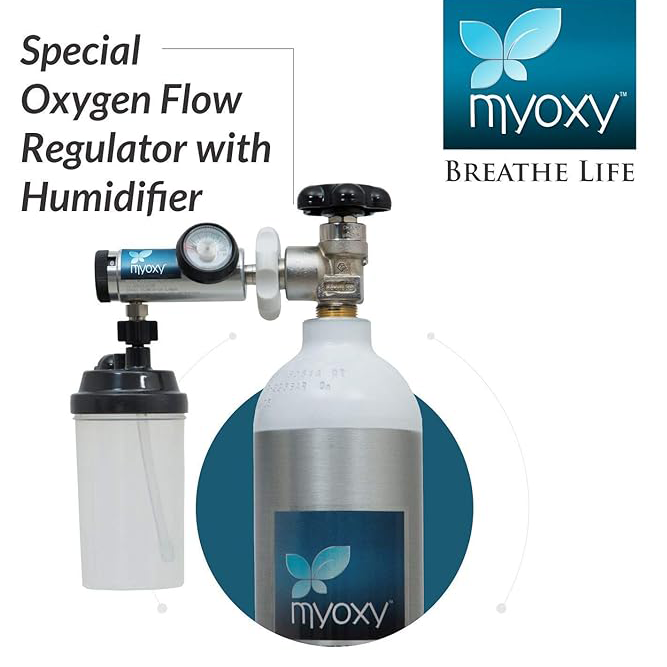 Light Weight Portable Oxygen Cylinder for Home Patient with regulator and Trolley (1500 Litres). - Image 4