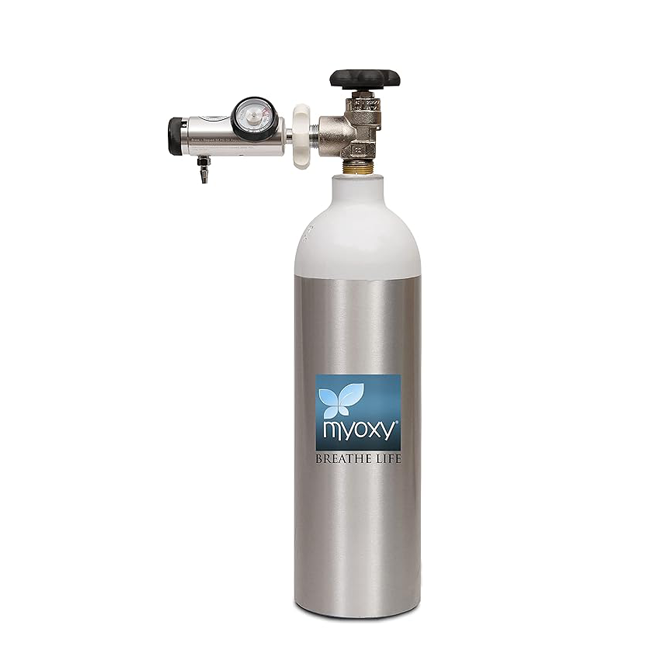 MYOXY Light Weight Oxygen Cylinder (330 Litres),Grey